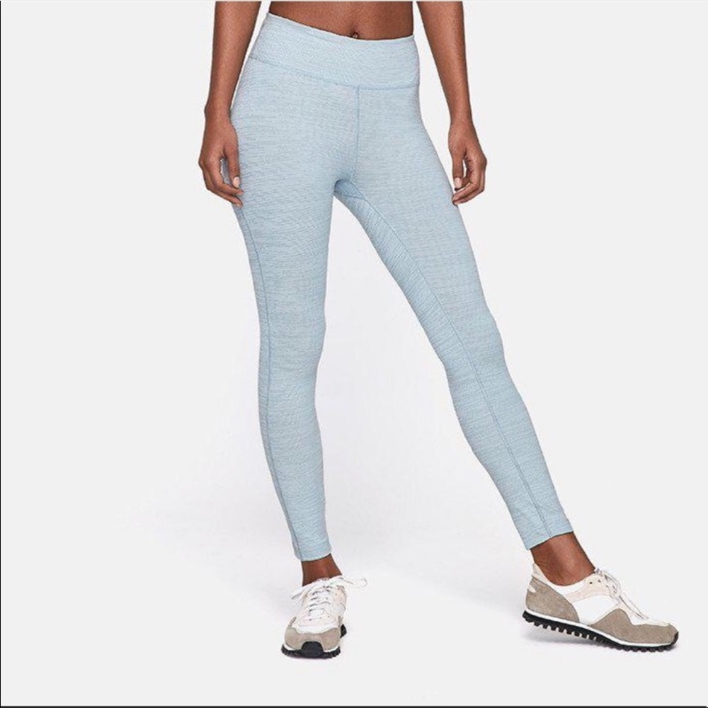 Outdoor voices 7/8 Ice Blue tech sweat leggings